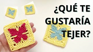 Crochet Mariposas Granny Square Tutorial [upl. by Salena]