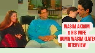 Wasim Akram amp Wife Huma Wasim Late together in interview by Shahnaz Sheikh [upl. by Rik]