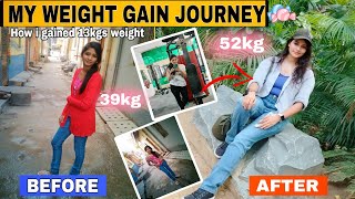 HOW TO GAIN WEIGHT FAST🏋️ Skinny to Fit transformation MY WEIGHT GAIN JOURNEY vaishnavi diksha [upl. by Nyraf]