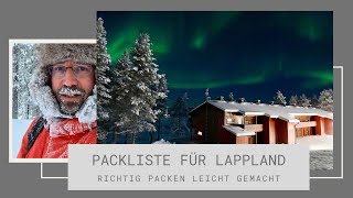 Winterurlaub in Lappland  Packliste für den Winter in Finnland Norwegen und Schweden [upl. by Giacopo]