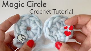 How to Crochet in the Round Starting Methods Magic Ring Chain Method [upl. by Eran4]