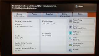 Xerox Color C60C70 SMart eSoulutions Message Disable [upl. by Notxed838]