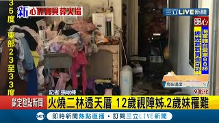 彰化二林鎮民宅火警quot12歲視障姐2歲妹妹quot兩人失去意識送醫急救不治｜記者 張峻棟｜【LIVE大現場】20200922｜三立新聞台 [upl. by Atnim784]