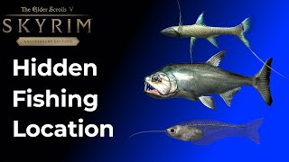 Skyrim Hidden Fishing Location Catch Glass Catfish [upl. by Yspyg]