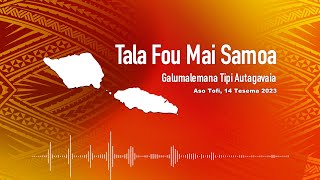 Radio Samoa  News from Samoa 14 DEC 2023 [upl. by Aiuqet]