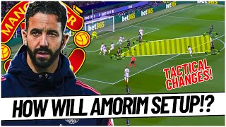 How Rúben Amorim Will Setup At Manchester United [upl. by Tterb]