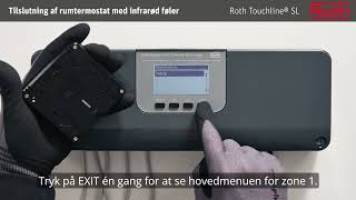 Roth Touchline® SL  tilmelding af rumtermostat IR [upl. by Yenots]