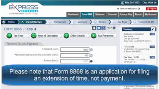 Tentative Tax and Payments  Form 8868 [upl. by Marella510]
