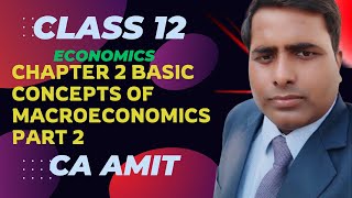 Basic Concepts of Macroeconomics – Part 2  Class 12  CA Amit [upl. by Novj]