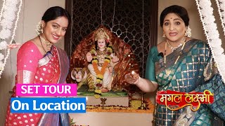 Mangal Lakshmi Set Tour  On Location  Griha Pravesh  Urvashi Upadhyay Deepika Singh [upl. by Myrah]