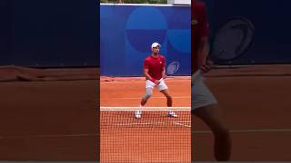 Novak Djokovic Trains With Felix AugerAliassime Ahead Of Gold Medal Match olympics tennis uk [upl. by Engeddi]