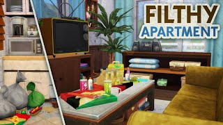 FILTHY FAMILY APARTMENT  Sims 4 Speed Build [upl. by Mansfield]