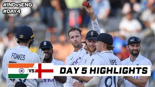 India vs England ist test 2024 day 4 highlights  28th January 2024  ind vs eng ist test 2024 [upl. by Tallie]