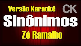 Zé Ramalho Sinônimos Karaokê [upl. by Llertnek]