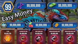 🦖 Jurassic World Unlimited Coins Cash Food SDNA and More Easy Trick 🌟 [upl. by Schou]