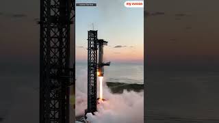 SpaceX Successfully Catches Starship Rocket Booster Trending Science Shorts Unbelievable [upl. by Aramoiz]