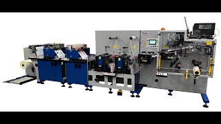 Daco TD350P 2 Colour Flexographic Label Press  19mm mandrels 11m on a roll 192 second cycle time [upl. by Attayek112]