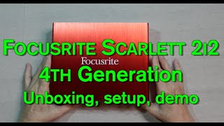 FocusRite Scarlett 2i2 4th Generation [upl. by Lemhaj]