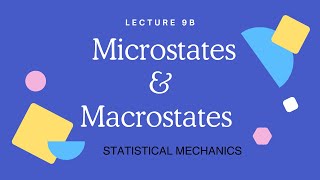 Lecture 9B  Microstates  Macrostates  Statistical Mechanics [upl. by Henderson954]