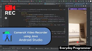 How to create a video recorder with CameraX in Android Studio Java tutorial [upl. by Cesaro925]