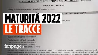 Maturità 2022 tutte le tracce del temi di italiano per la prima prova [upl. by Targett]