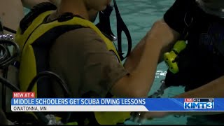 Owatonna scuba club teaches middle schoolers a new skill [upl. by Gere]