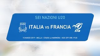 6 nazioni U20 – Italia v Francia [upl. by Aleusnoc]