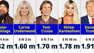 Famous Celebrities And Their Height [upl. by Ofori]