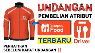 UNDANGAN PEMBELIAN ATRIBUT SHOPEE FOOD DRIVER • cara mendapatkan atribut shopee food [upl. by Seale8]