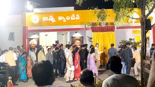 Nara Chandrababu Naidu sir at ap secretariat anna canteen re opening visualsapnews appolitics [upl. by Aridan]