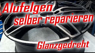 Alufelgen selber reparieren Tutorial Alloy wheel repair [upl. by Johansen35]