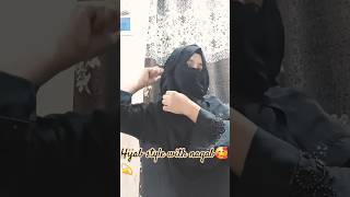 Hijab with Naqab style  Everyday Hijab Style🥰💫shorts ytshorts [upl. by Alludba]