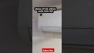 Haier AC Error code E7shortvideo aclover [upl. by Antons]