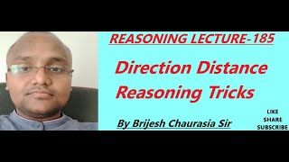 direction distance reasoning tricksdirection reasoning tricksdirection tricksby brijesh sir [upl. by Adnaloy260]