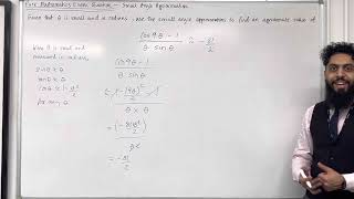 Pure Maths EQ  Small Angle Approximation Radians [upl. by Holly-Anne]