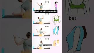 Back exercises for back shoulders backexercise shoulders back shorts viralshorts [upl. by Asusej]