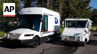 New US Postal Service vehicles debut in Georgia [upl. by Abibah]