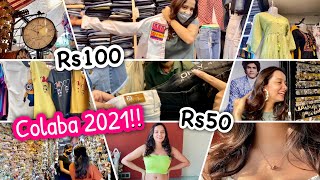 Best COLABA Shopping 2021  Try On Haul  After lockdown Best Shops [upl. by Nannie]