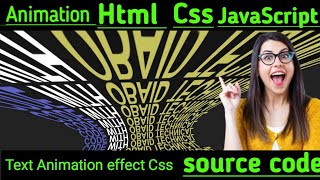 Make Css Creative Text Animation Rotation Effects  Html Css amp js Projects  Typing Effects Code [upl. by Sikata791]