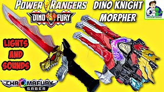 POWER RANGERS Dino Fury Dino Knight Morpher and Chromafury Saber [upl. by Suh]