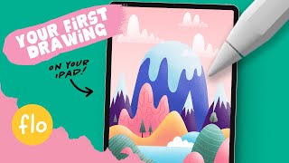 PROCREATE Easy Drawing for Beginners  Step by Step Procreate Tutorial [upl. by Kellina]