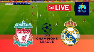 🔴LIVE  Liverpool vs Real Madrid  UEFA Champions League 2425  Full Match  PES Game Simulation [upl. by Maryl]