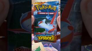 Surging Sparks Larvesta surgingsparks larvesta rarecardpulls collectiblecards pokemontcg tcg [upl. by Adleme]