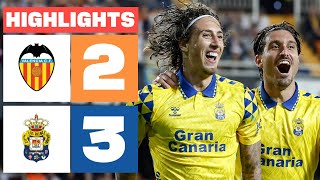 VALENCIA CF 2  3 UD LAS PALMAS I RESUMEN LALIGA EA SPORTS [upl. by Isaak]