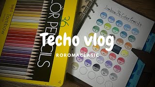 【手帳Vlog／声無し】おうちで手帳を楽しむ｜結局最後はオタク〆ロロマクラシック｜マイシステムバインダー｜Tombow [upl. by Aneehsar]