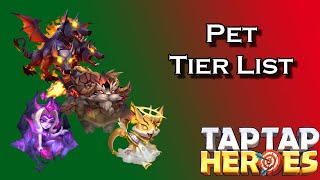 Taptap Heroes  Pet tier list [upl. by Ulita]