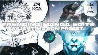 Manga Edit Presets  Alight Motion XML [upl. by Cirderf]