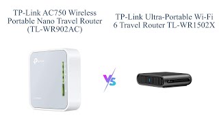 TPLink AC750 vs UltraPortable AX1500 Travel Router 🌐🔒📶 [upl. by Thorlie854]