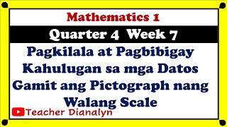 MATH 1 QUARTER 4 WEEK 7  TEACHER DIANALYN [upl. by Anoirtac]