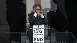 Professor Cornel West delivers passionate plea for Palestinian rights in Washington DC rally [upl. by Nylarej]